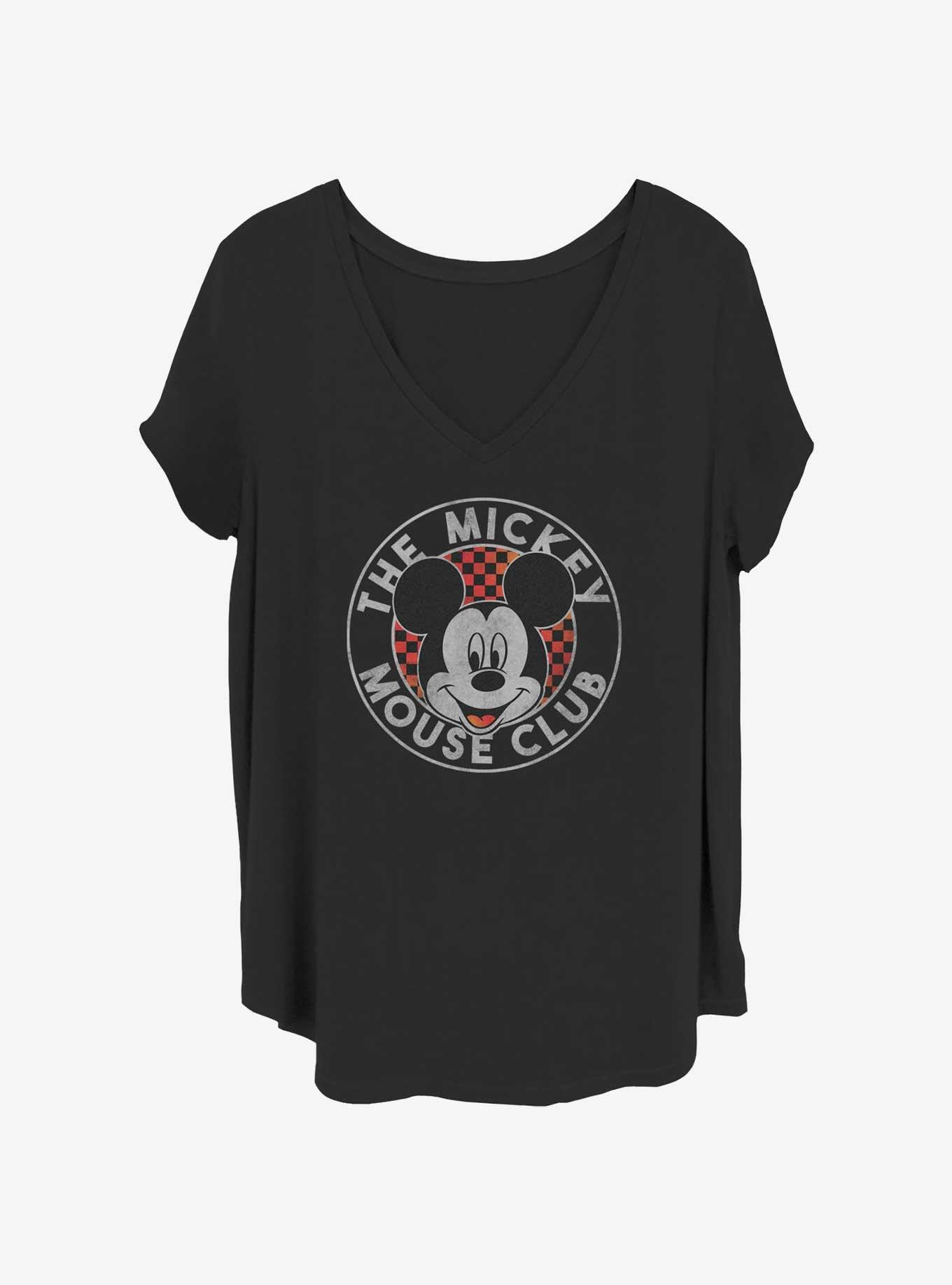 Disney Mickey Mouse Mickey Club Girls T-Shirt Plus Size, BLACK, hi-res