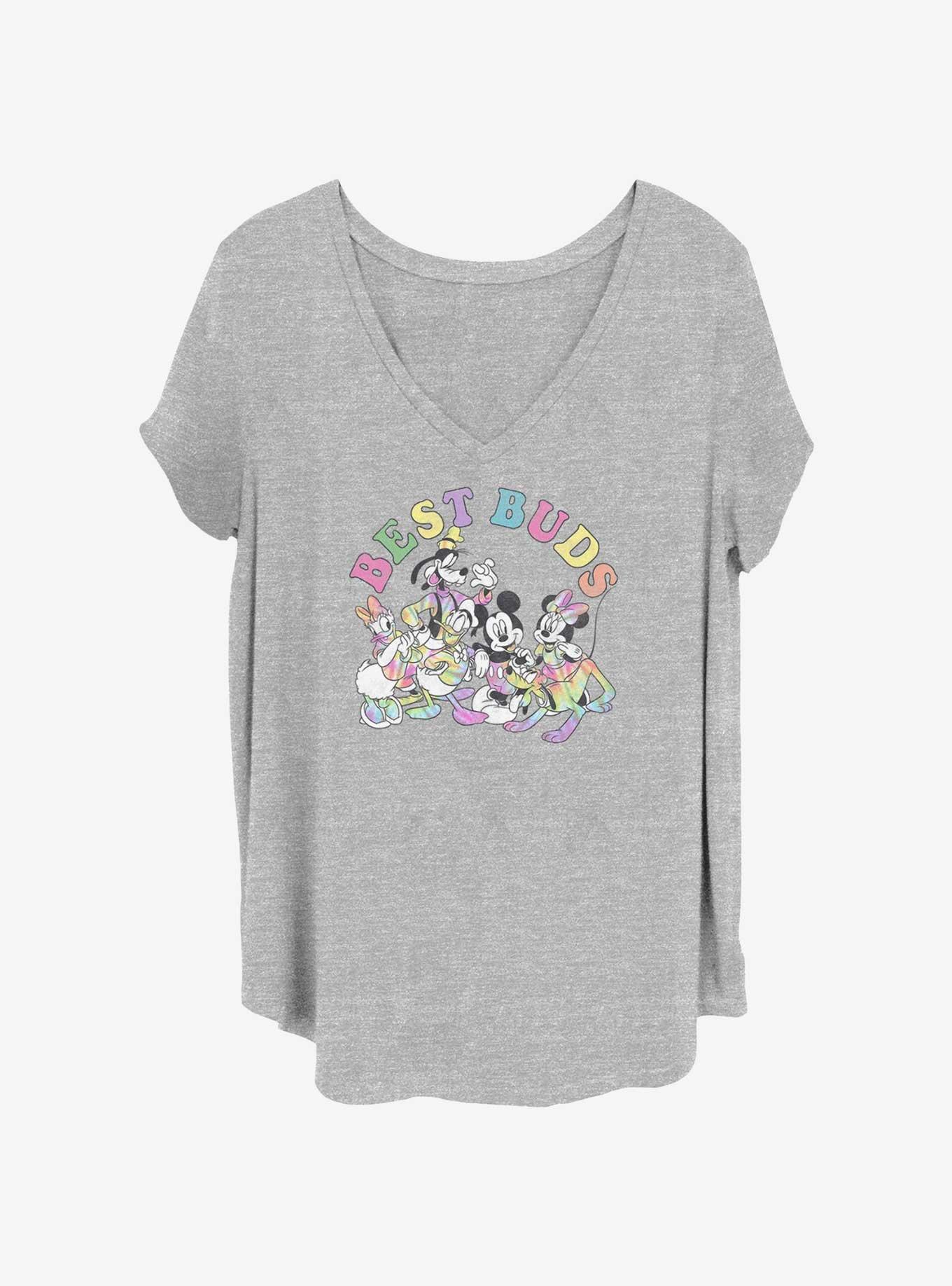 Disney Mickey Mouse Best Buds Girls T-Shirt Plus Size, HEATHER GR, hi-res