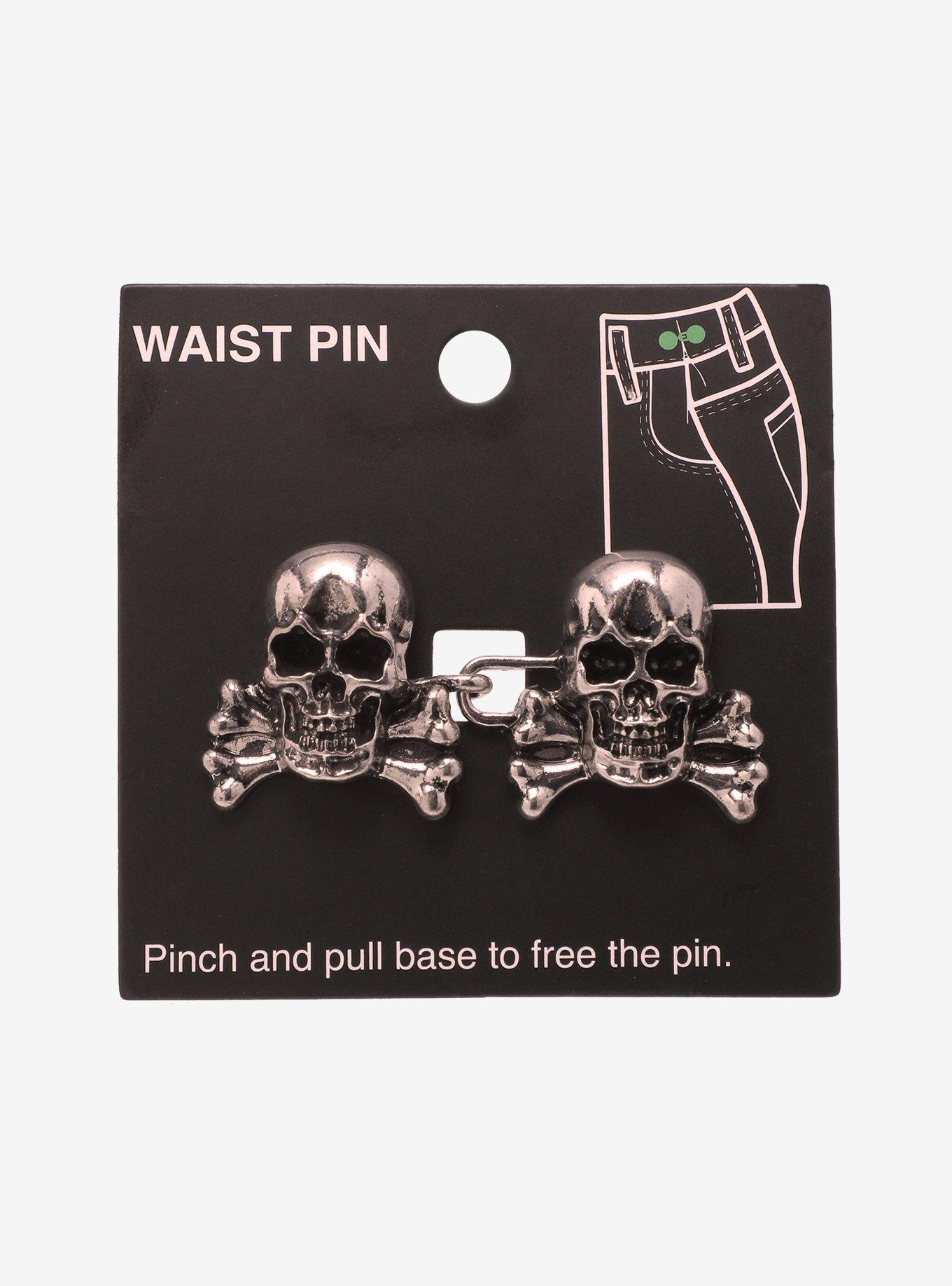 Skull & Crossbones Waist Pin Set