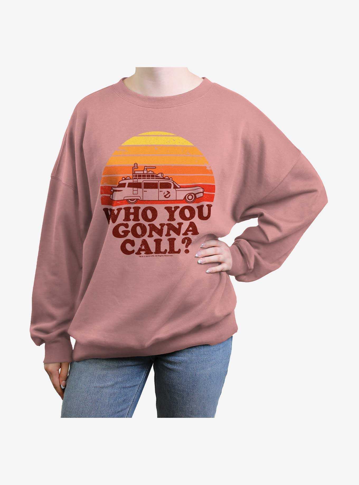 Ghostbusters 70's Retro Sunset Girls Oversized Sweatshirt, , hi-res
