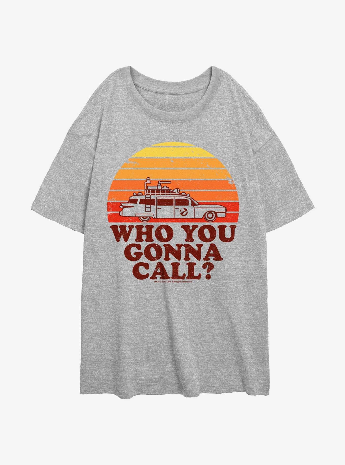 Ghostbusters 70's Retro Sunset Girls Oversized T-Shirt, , hi-res