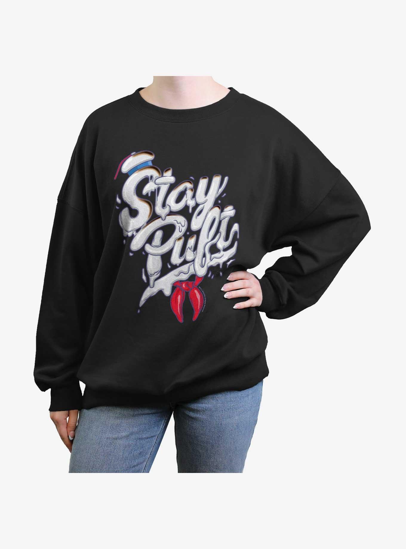 Ghostbusters Stay Puft Girls Oversized Sweatshirt