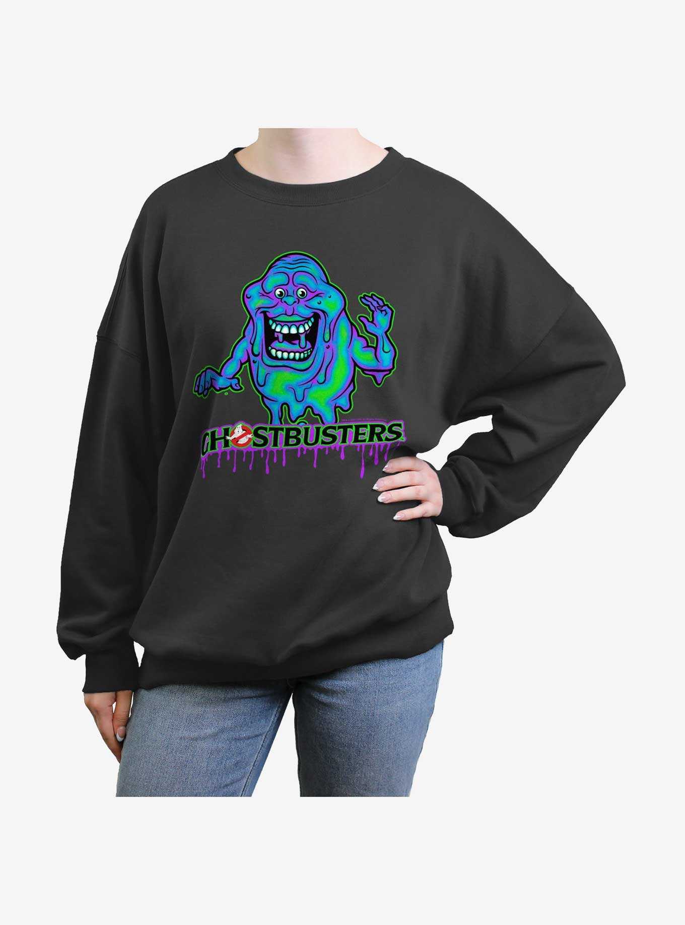 Ghostbusters Ghost Slimer Girls Oversized Sweatshirt, , hi-res