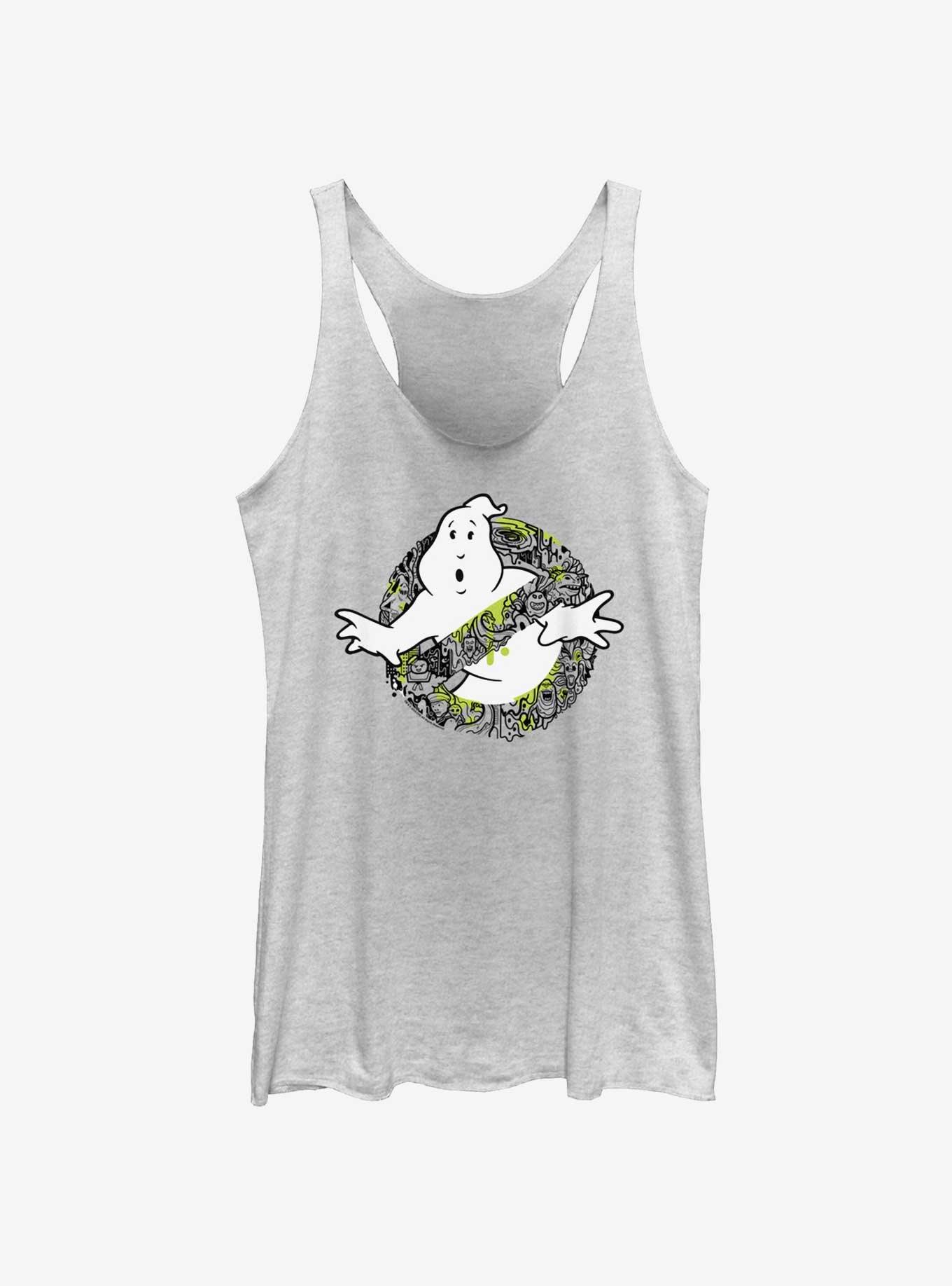 Ghostbusters: Frozen Empire Busting Ghosts Girls Tank, WHITE HTR, hi-res