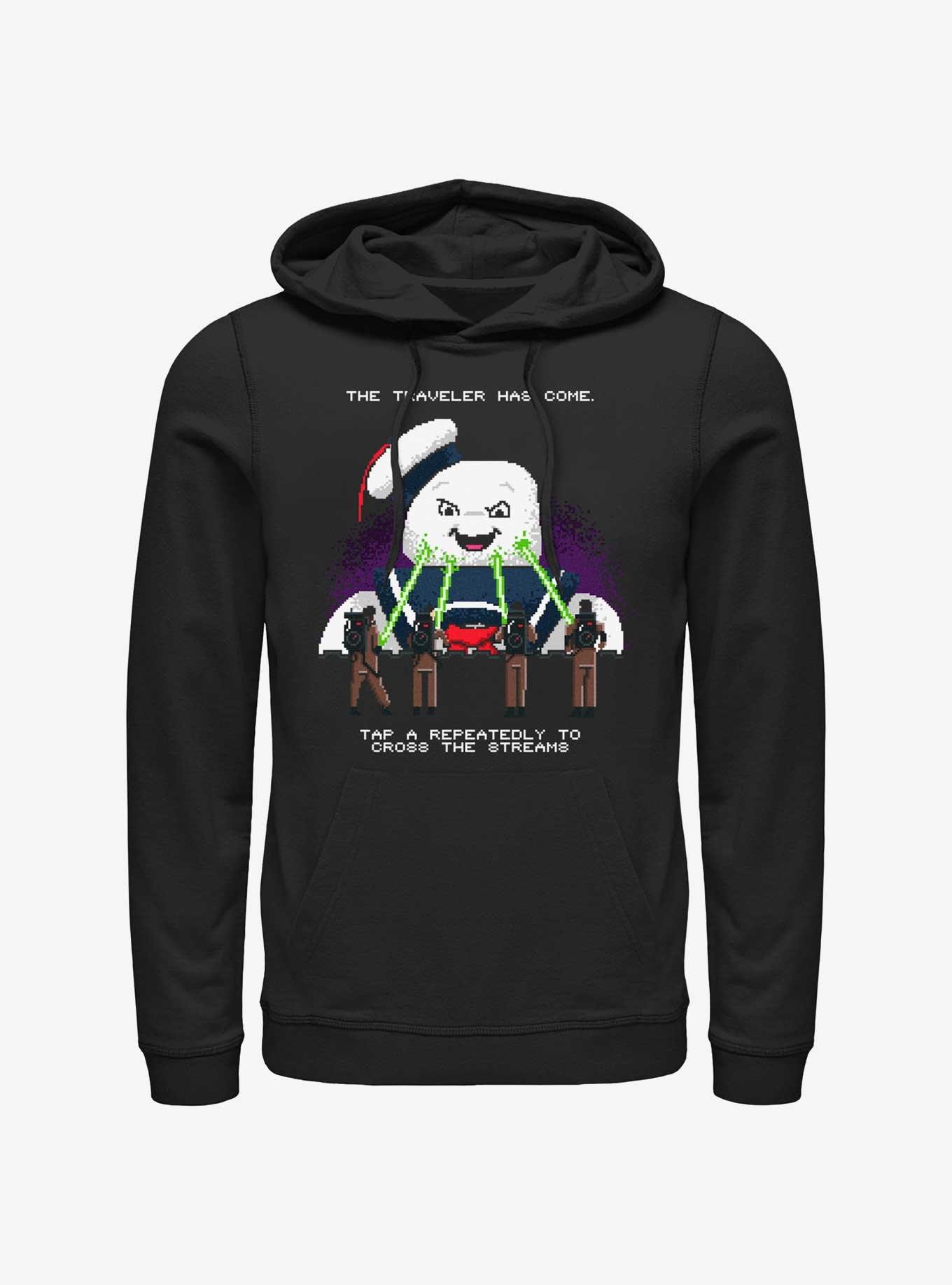 Ghostbusters 8 Bit Puft Cross The Streams Hoodie