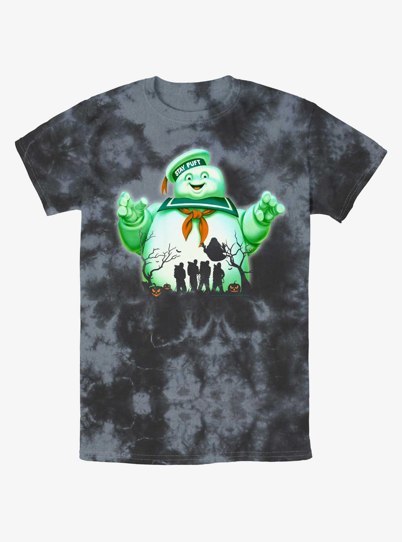 Ghostbusters Big Puft Halloween Tie-Dye T-Shirt, BLKCHAR, hi-res