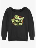 Ghostbusters Staying Puft Womens Slouchy Sweatshirt, BLACK, hi-res