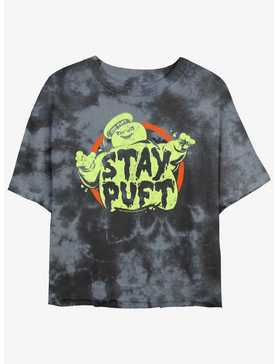 Ghostbusters Staying Puft Womens Tie-Dye Crop T-Shirt, , hi-res