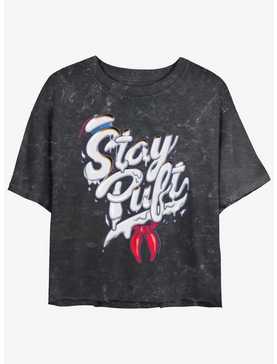 Ghostbusters Stay Puft Womens Mineral Wash Crop T-Shirt, , hi-res