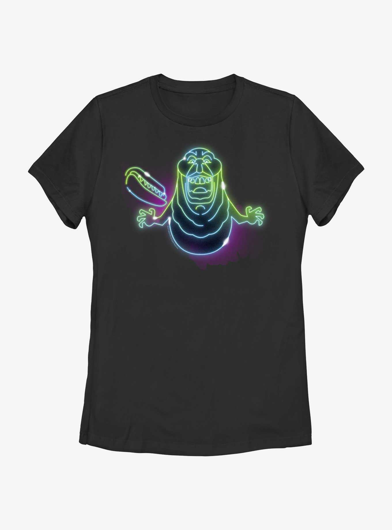 Ghostbusters: Frozen Empire Neon Lights Slimer Womens T-Shirt, , hi-res
