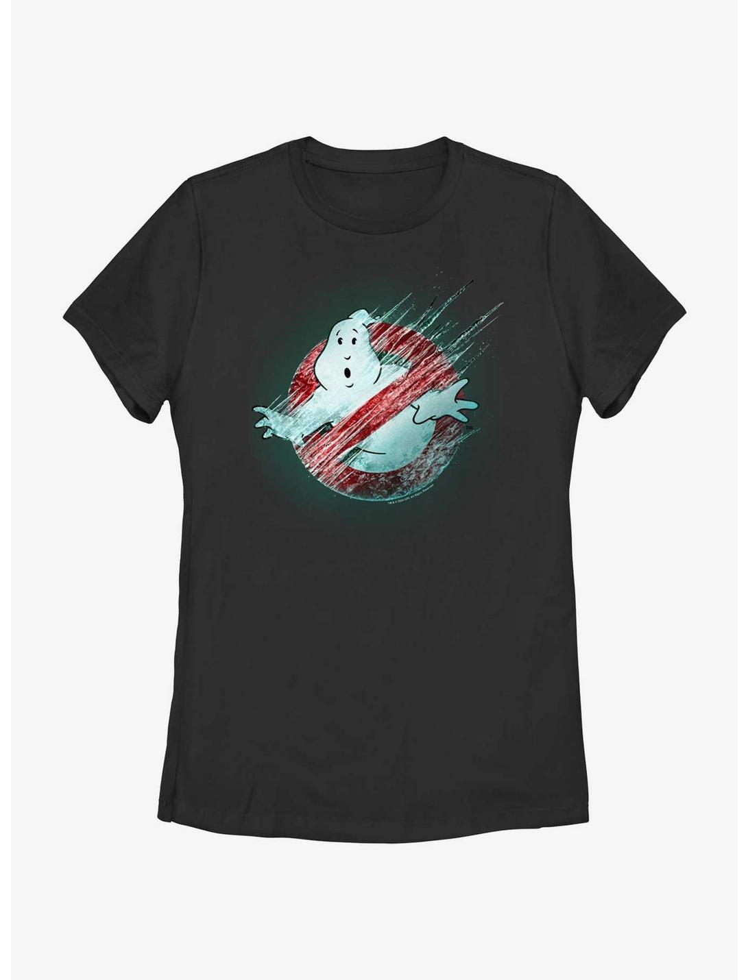 Ghostbusters: Frozen Empire Frozen Logo Womens T-Shirt, BLACK, hi-res