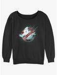 Ghostbusters: Frozen Empire Frozen Logo Womens Slouchy Sweatshirt, BLACK, hi-res