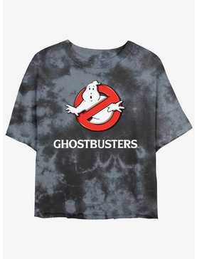Ghostbusters Logo Womens Tie-Dye Crop T-Shirt, , hi-res