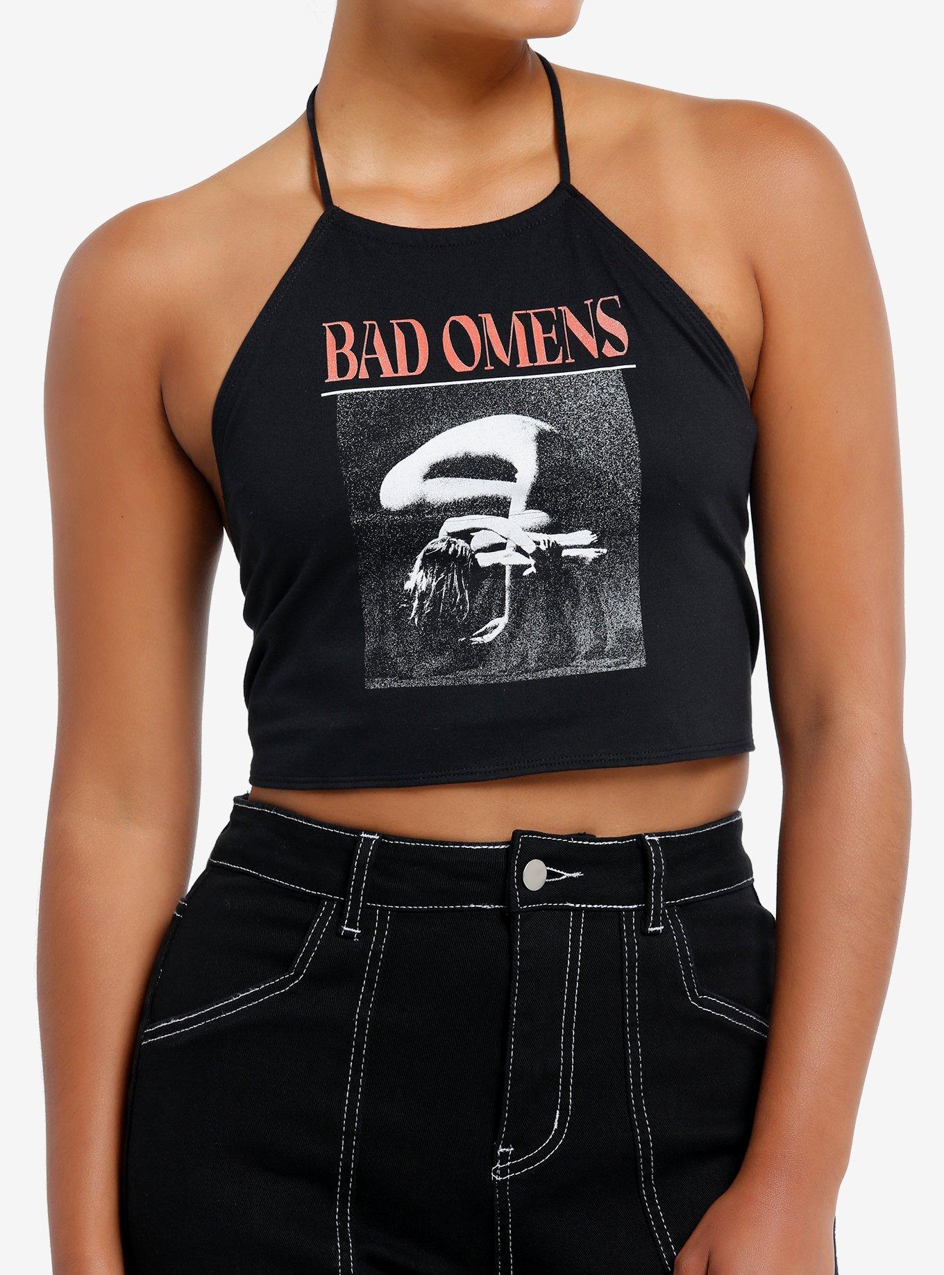 Bad Omens The Death Of Peace Of Mind Girls Halter Top, BLACK, hi-res