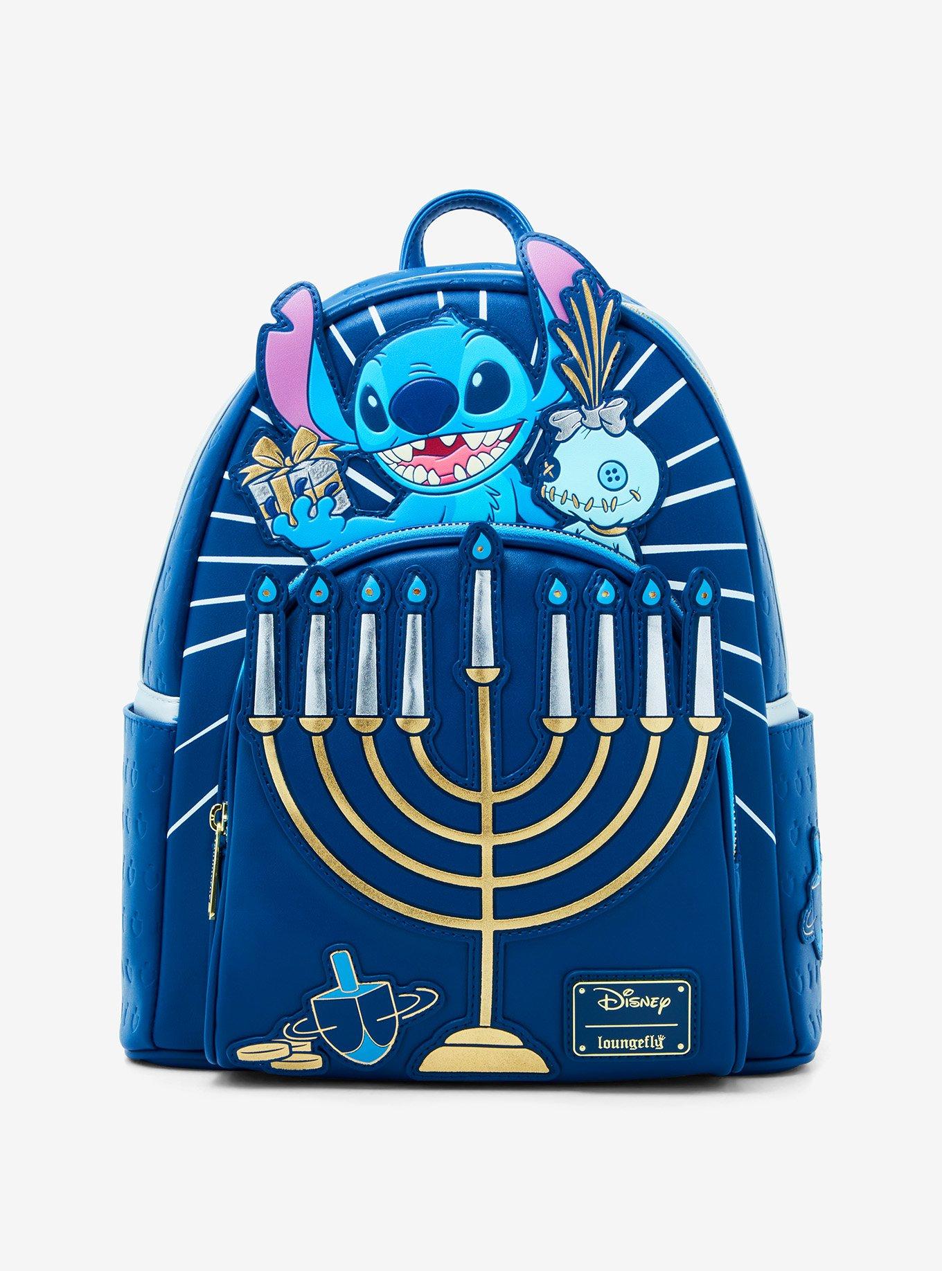 Loungefly Disney Stitch & Scrump Menorah Light-Up Mini Backpack, , hi-res