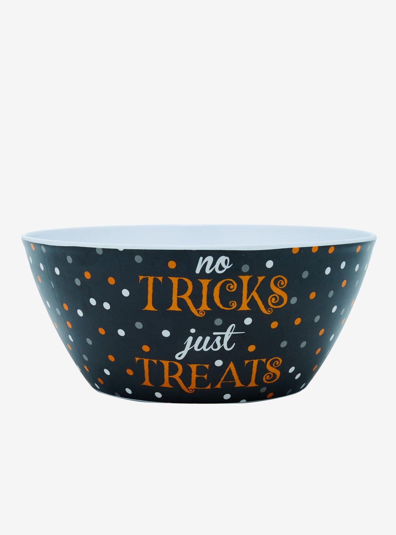 No Tricks Just Treats Candy Bowl, , hi-res