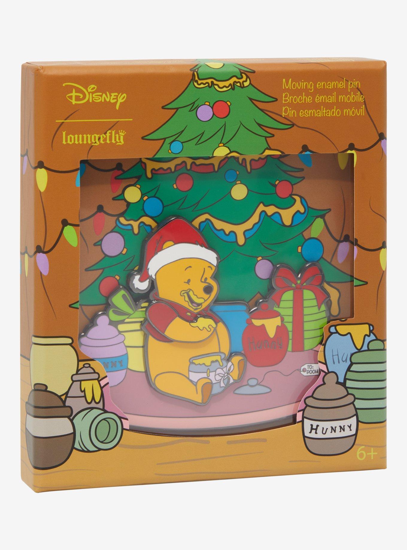 Loungefly Disney Winnie The Pooh Honey Present Moving Enamel Pin, , hi-res