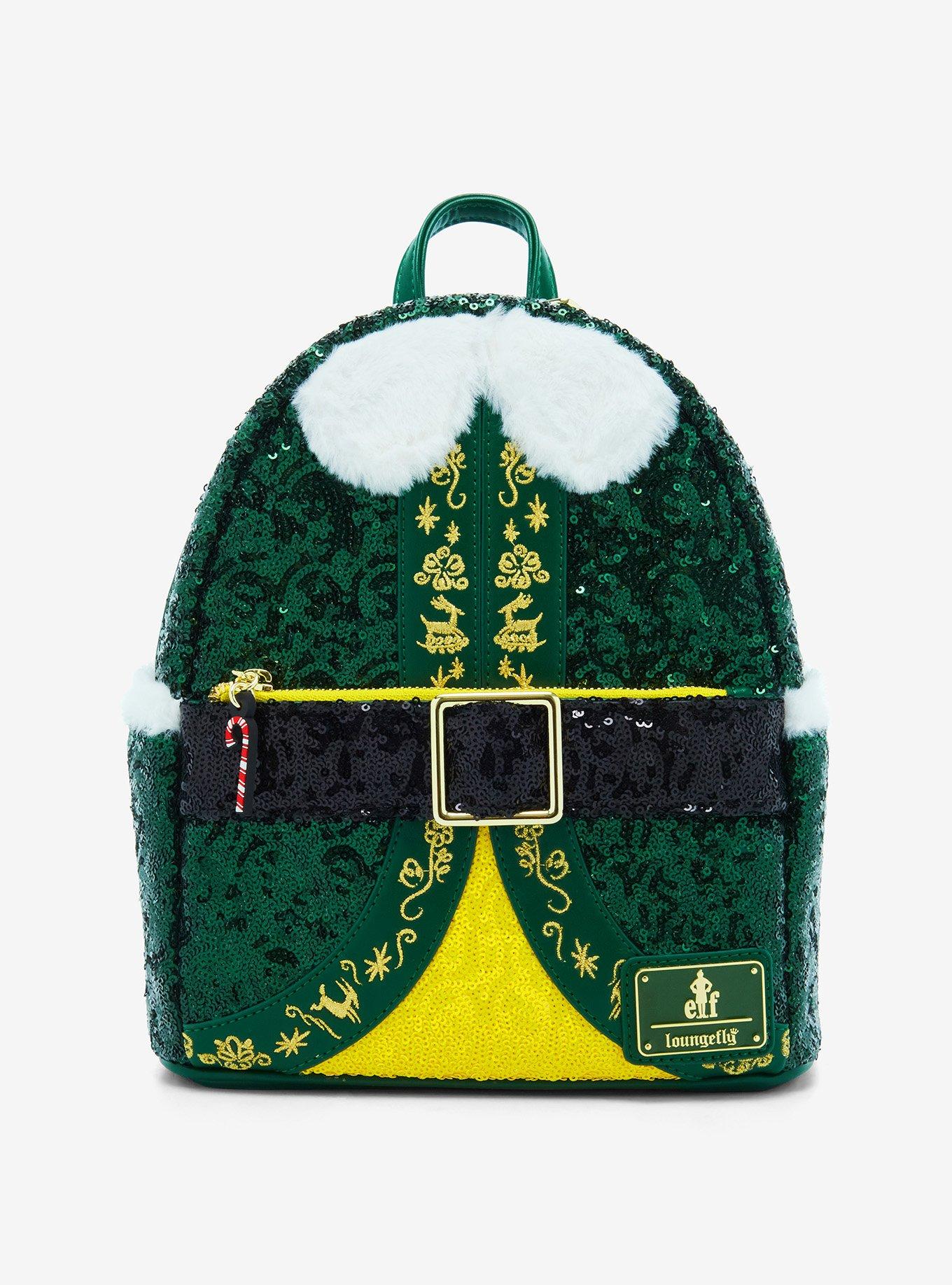 Loungefly Elf Buddy the Elf Sequin Figural Mini Backpack, , hi-res