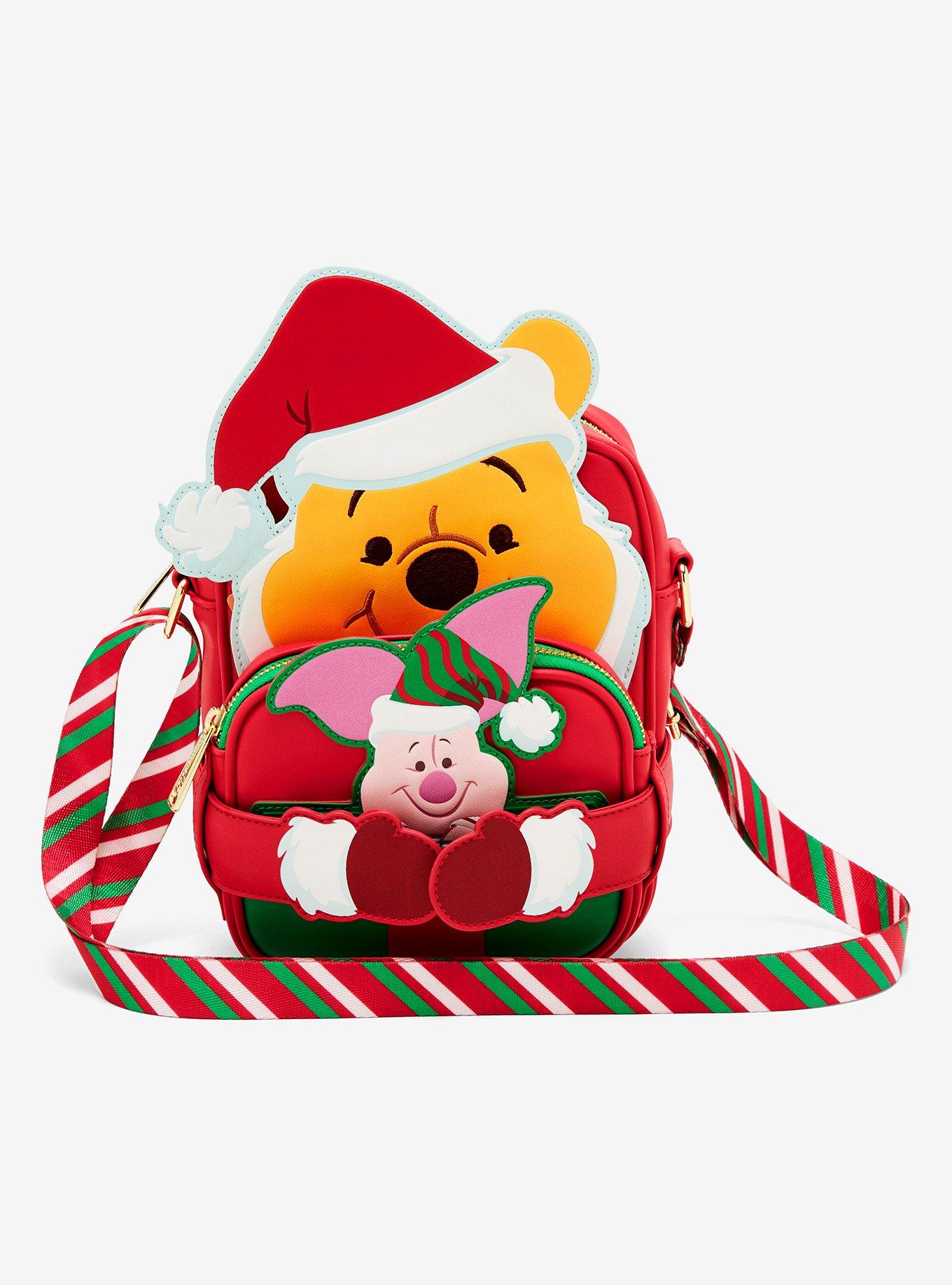 Loungefly Disney Winnie the Pooh Winter Pooh Bear & Piglet Crossbody Bag, , hi-res