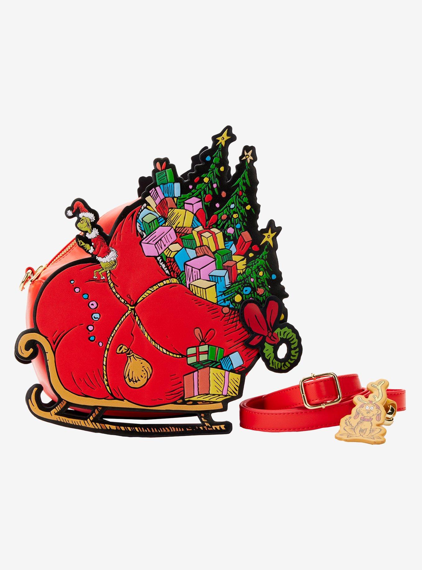 Loungefly How the Grinch Stole Christmas The Grinch & Max Sleigh Crossbody Bag, , hi-res