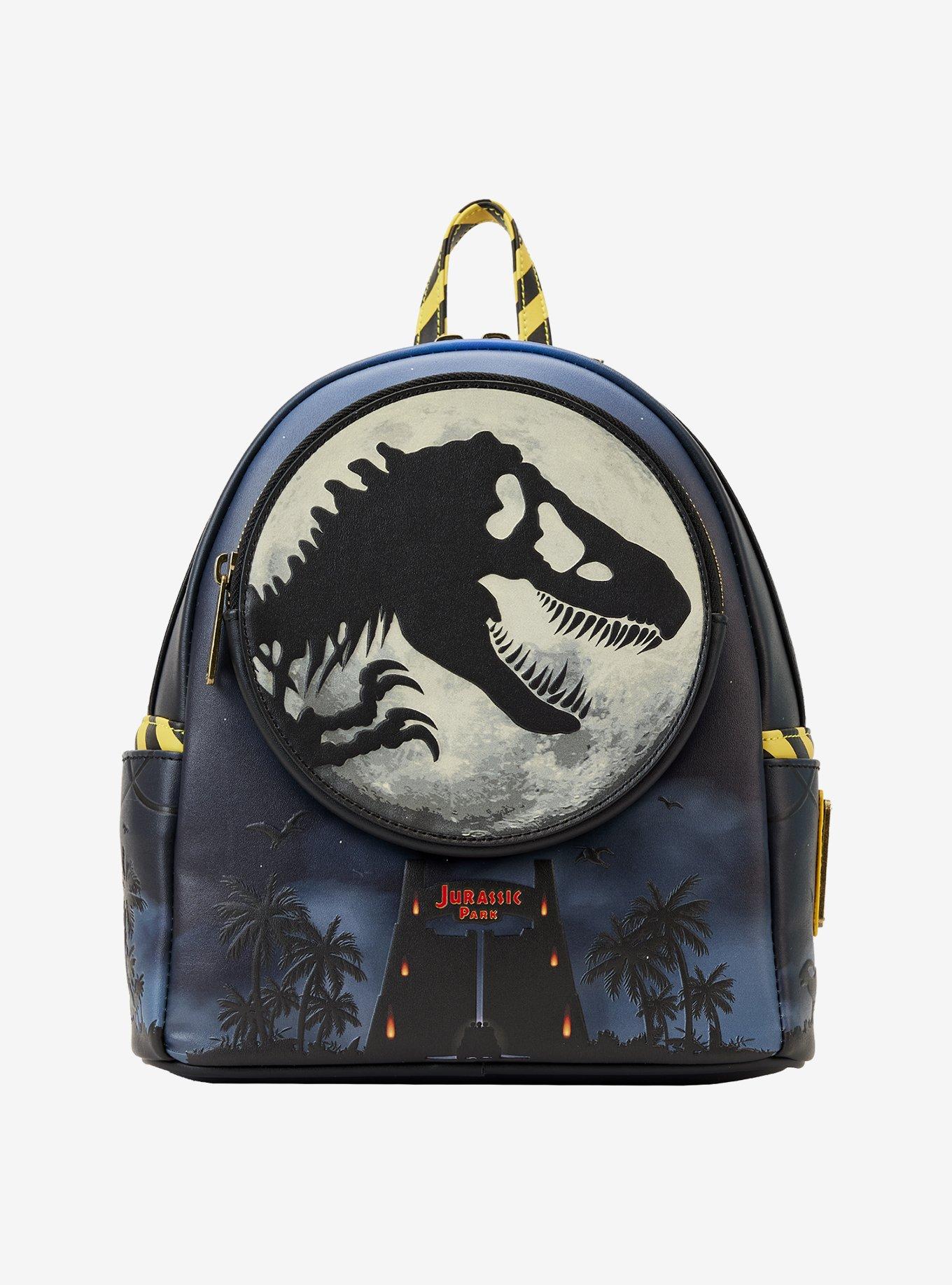 Loungefly Jurassic Park 30th Anniversary T-Rex Silhouette Glow-in-the-Dark Mini Backpack, , hi-res