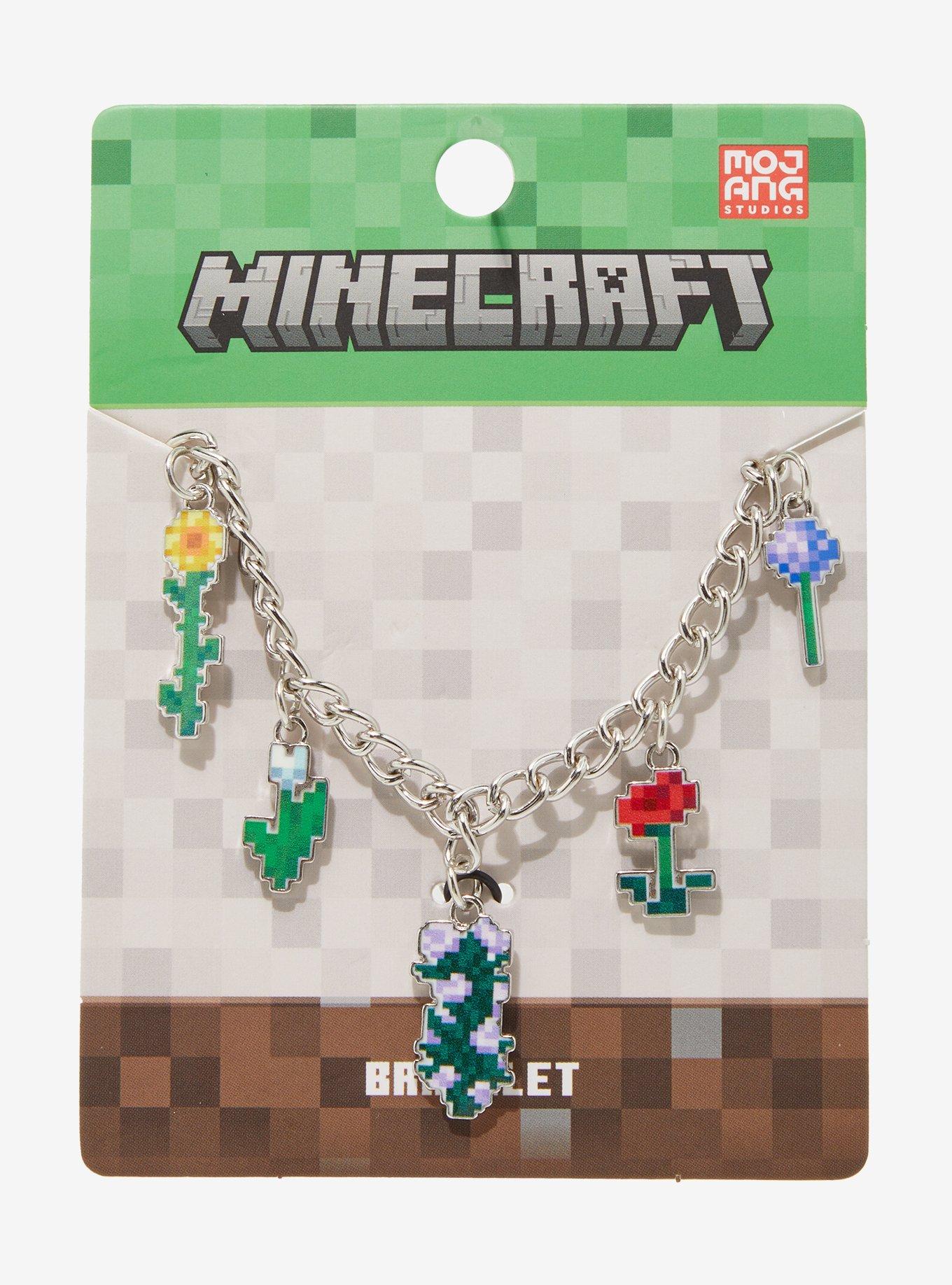 Minecraft Flowers Charm Bracelet, , hi-res