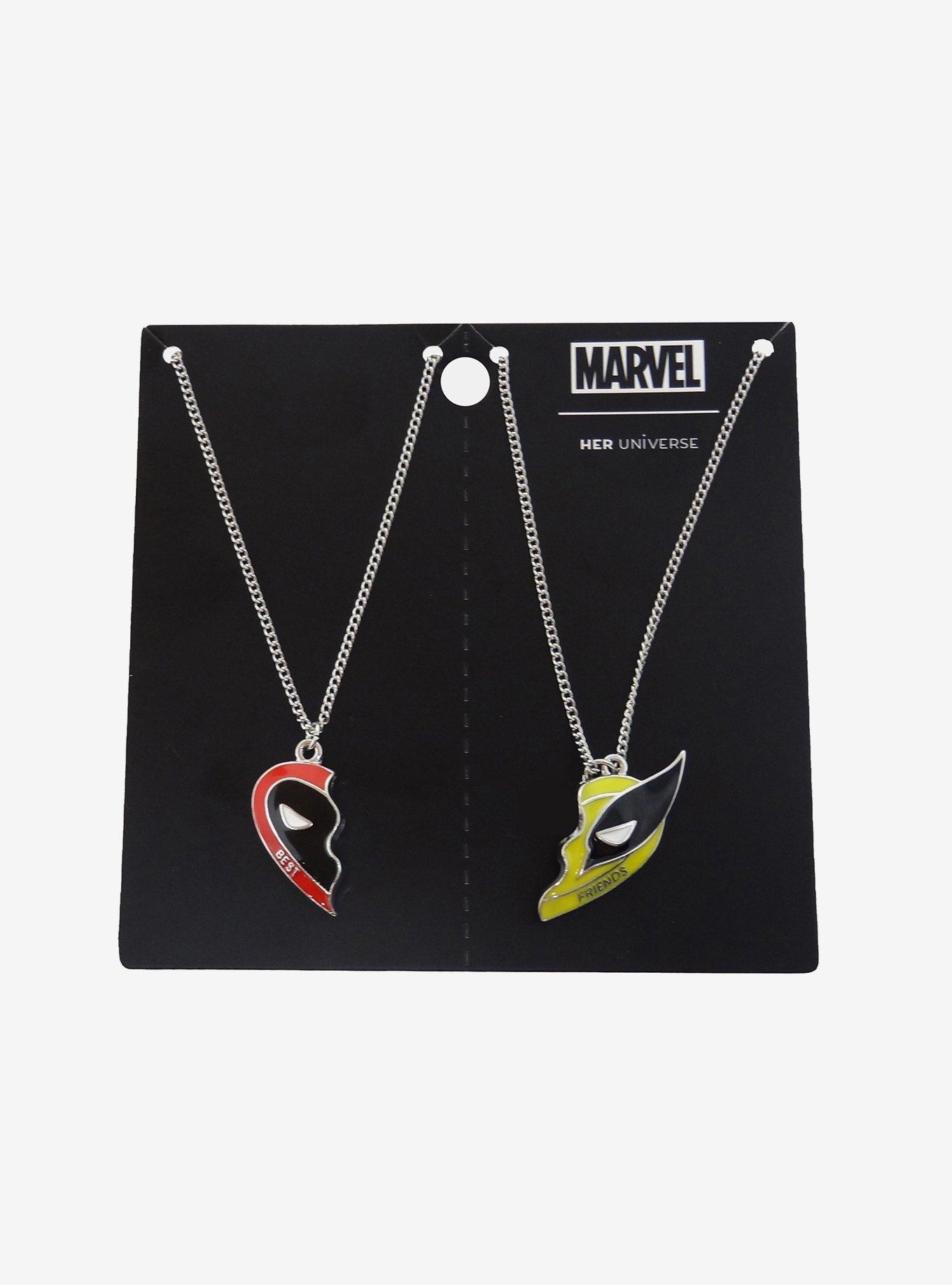 Her Universe Marvel Deadpool Wolverine Best Friend Necklace Set, , hi-res