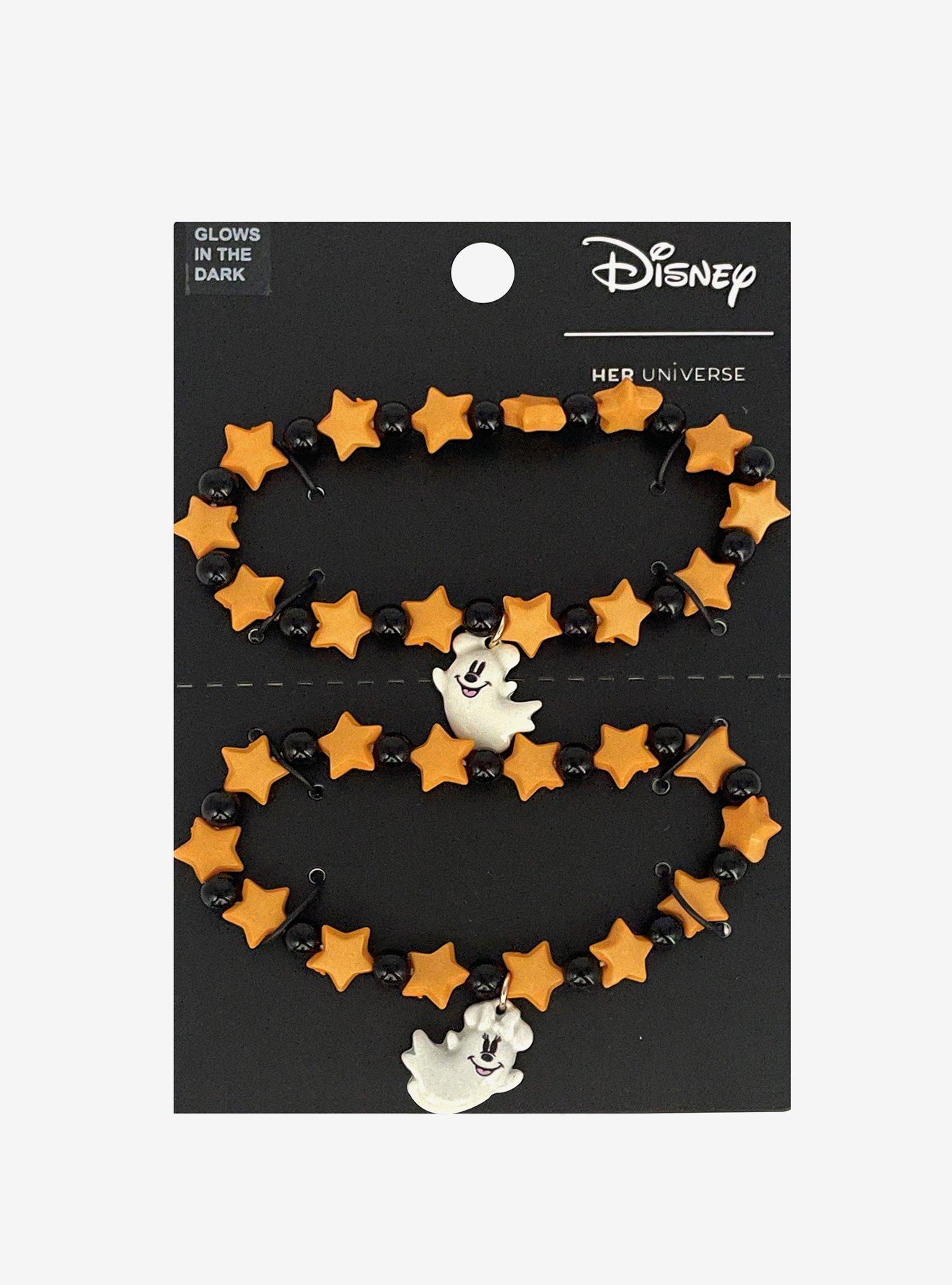 Her Universe Disney Mickey Mouse & Minnie Mouse Ghost Glow-In-The-Dark Best Friend Bracelet Set, , hi-res