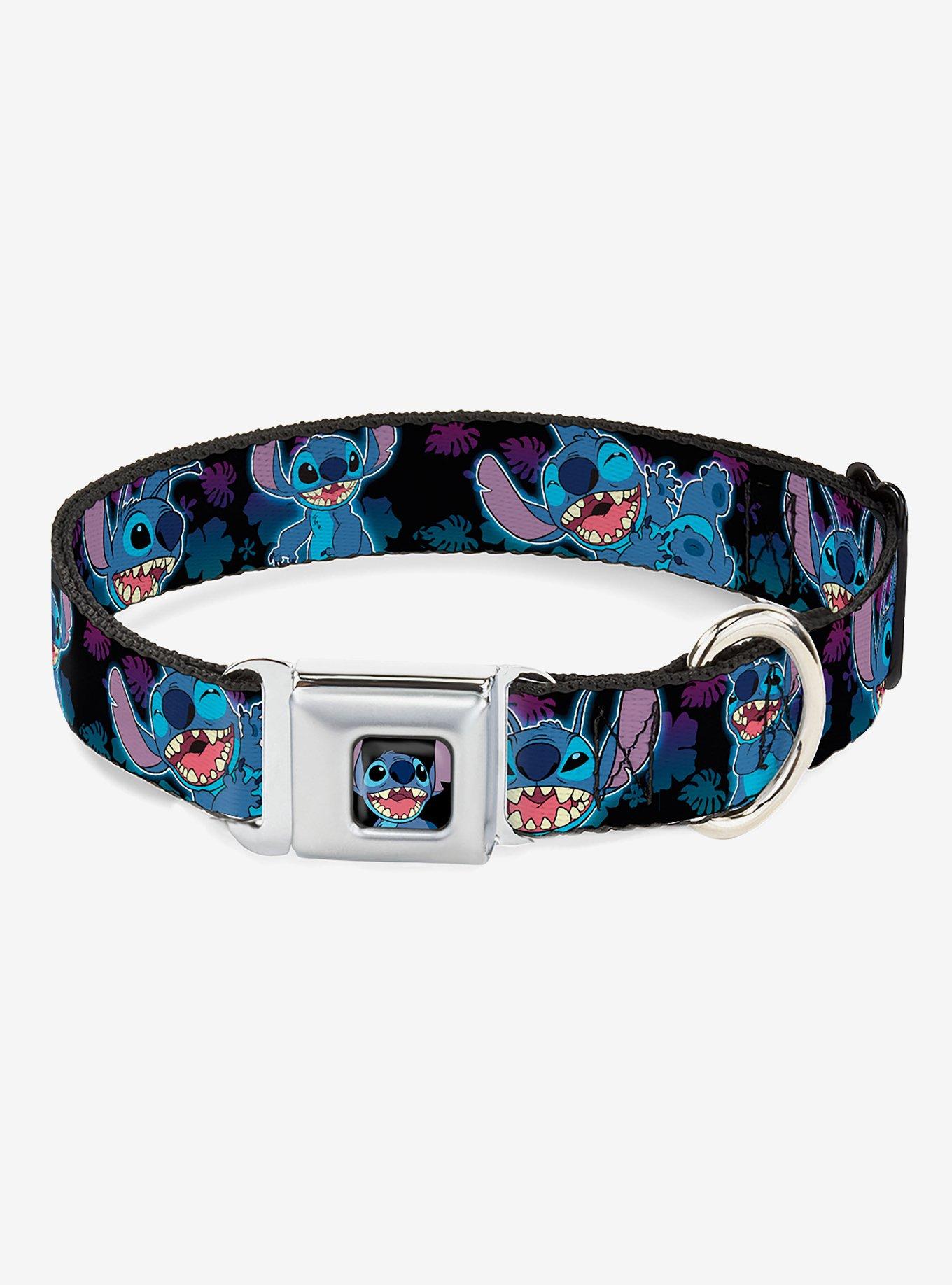 Disney Lilo & Stitch Expressions Poses Tropical Seatbelt Buckle Dog Collar, , hi-res