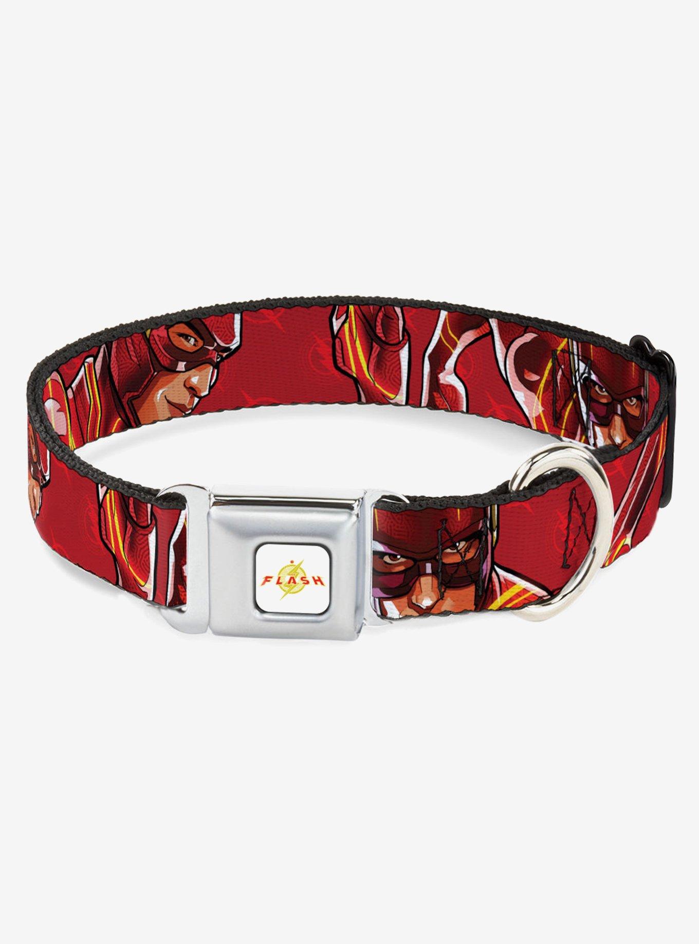 DC Comics The Flash 2023 Pose Close Ups Reds Seatbelt Buckle Dog Collar, , hi-res