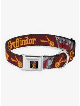 Harry Potter Gryffindor Quidditch Ball Crown Seatbelt Buckle Dog Collar, , hi-res