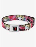 DC Comics Harley Quinn Puddin Anime Graphics Seatbelt Buckle Dog Collar, PINK, hi-res