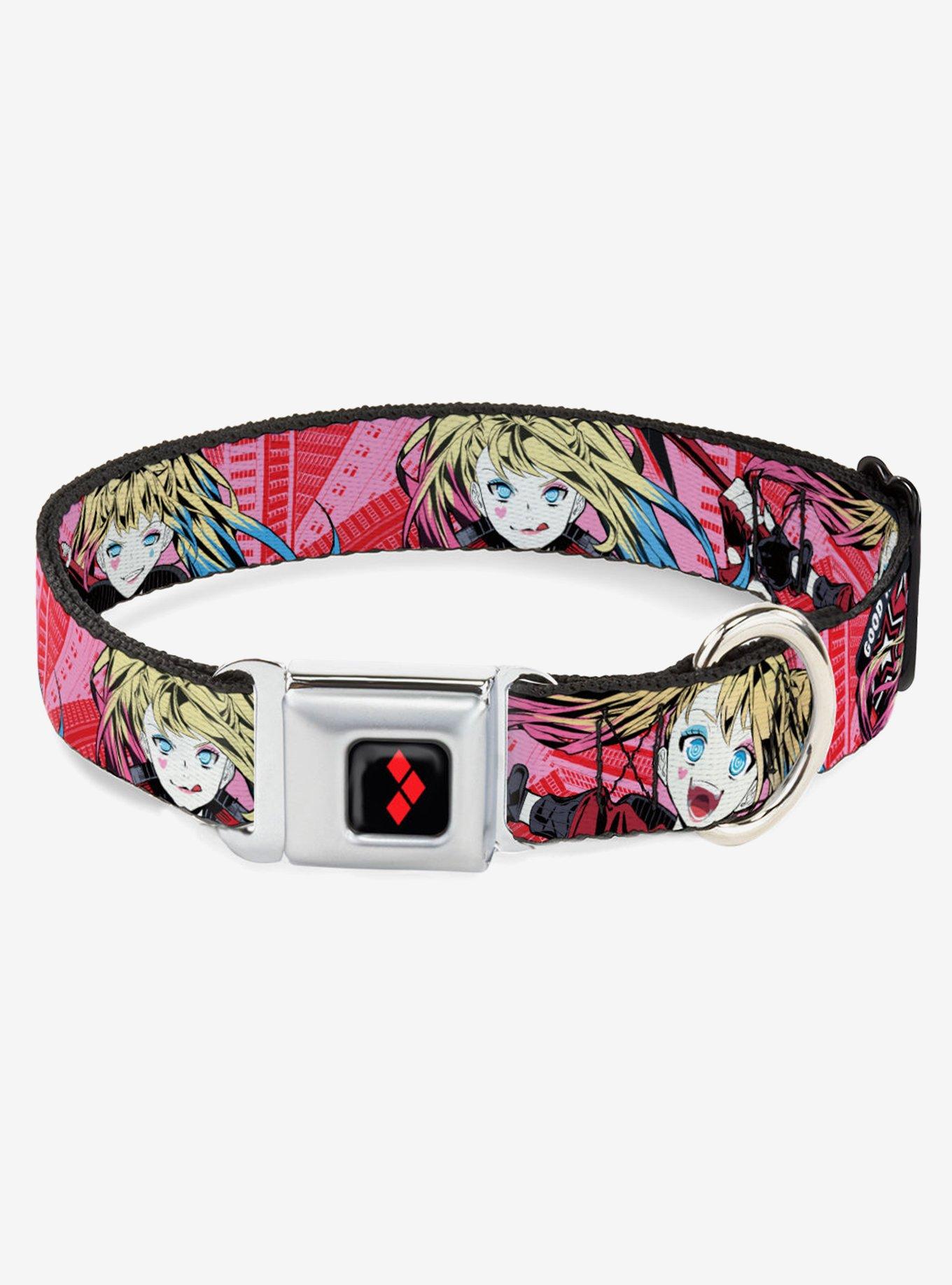 DC Comics Harley Quinn Puddin Anime Graphics Seatbelt Buckle Dog Collar