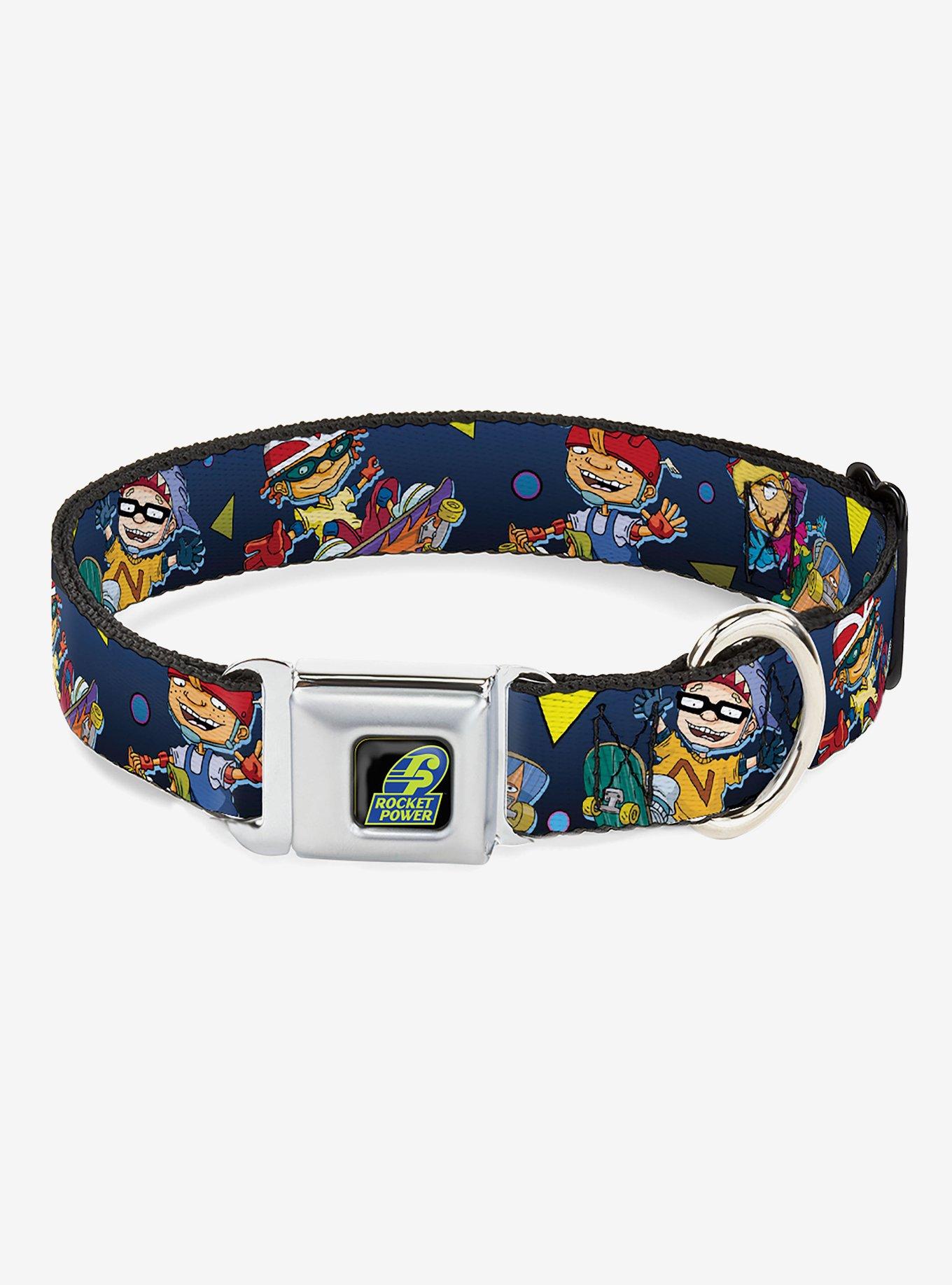 Rocket Power Character Poses Shapes Seatbelt Buckle Dog Collar, , hi-res