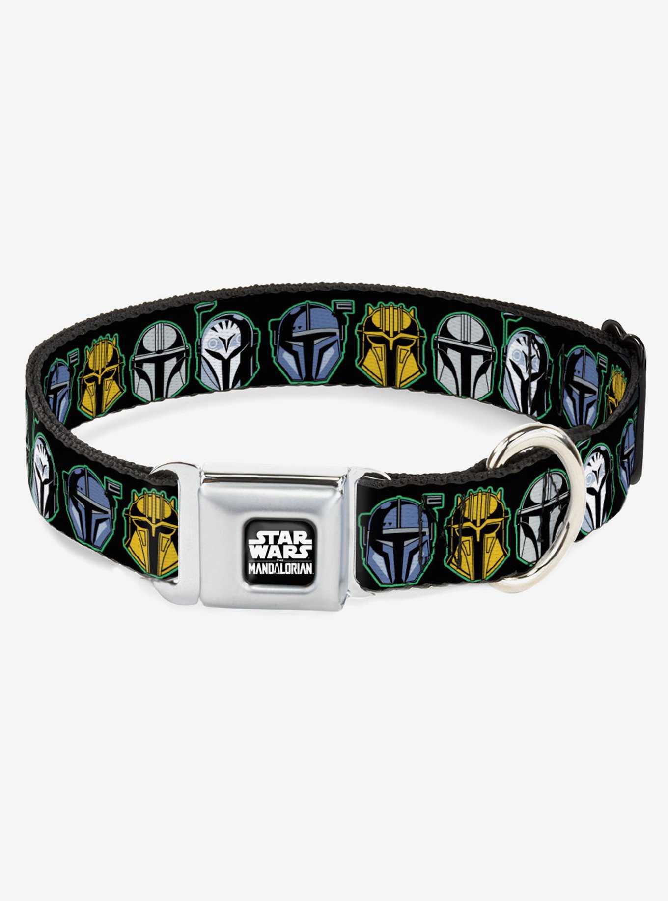Star Wars The Mandalorian Helmets Seatbelt Buckle Dog Collar, , hi-res