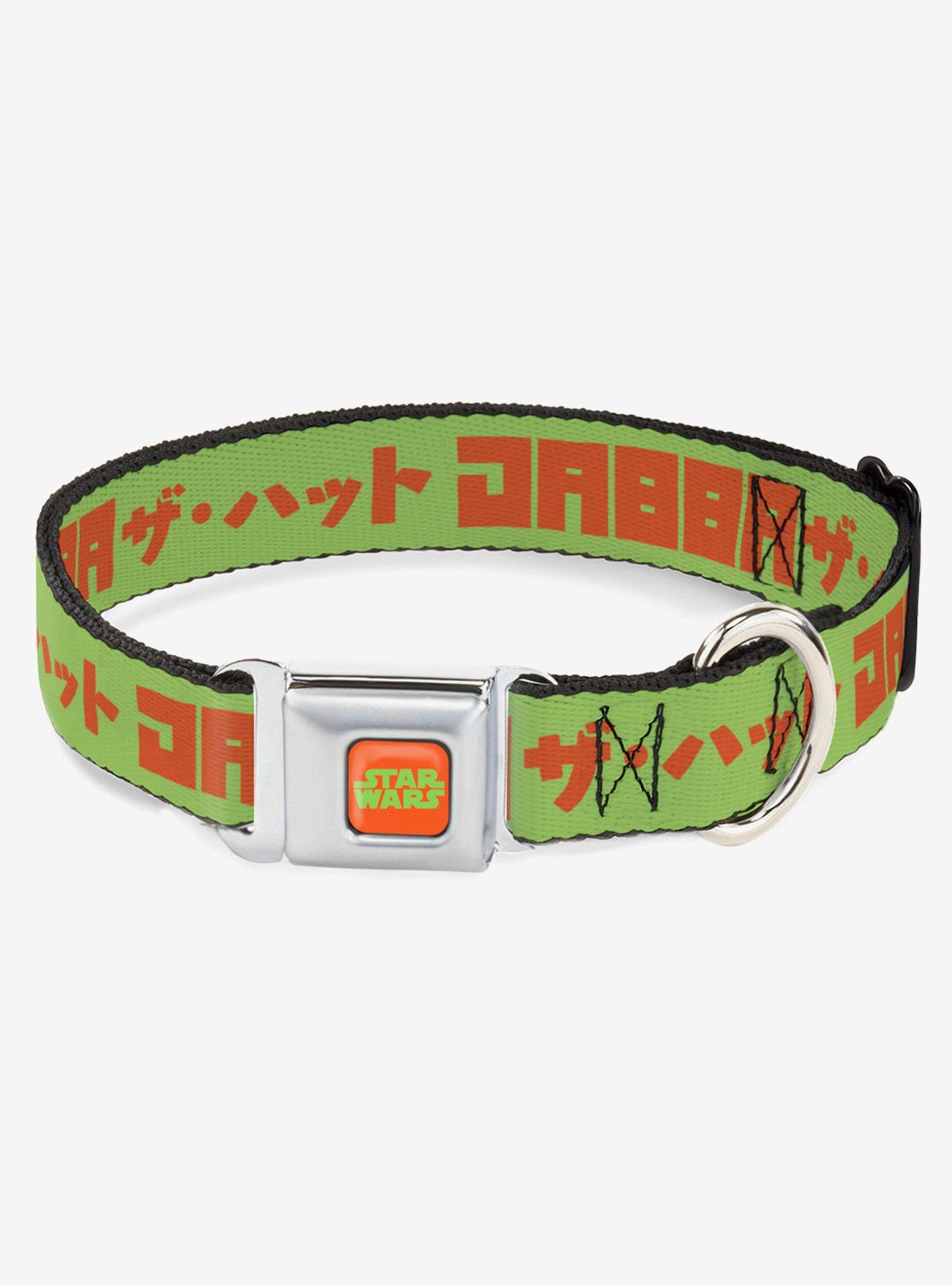 Star Wars Jabba The Hutt Text and Characters Seatbelt Buckle Dog Collar, , hi-res