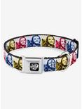 The Wizard of Oz Dorothy and Toto Pose Blues Seatbelt Buckle Dog Collar, MULTI, hi-res