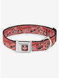 Disney100 Mickey Mouse Club Collage Seatbelt Buckle Dog Collar, RED, hi-res
