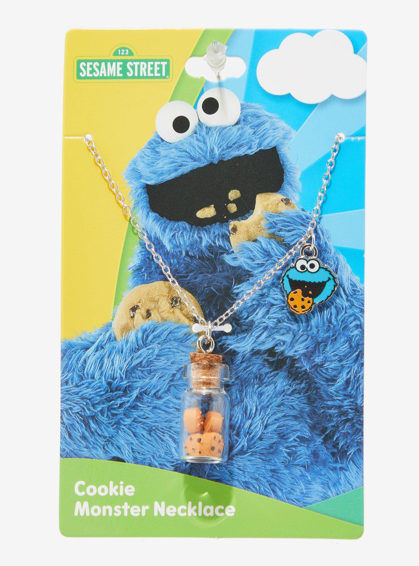 Sesame Street Cookie Monster Cookie Jar Necklace