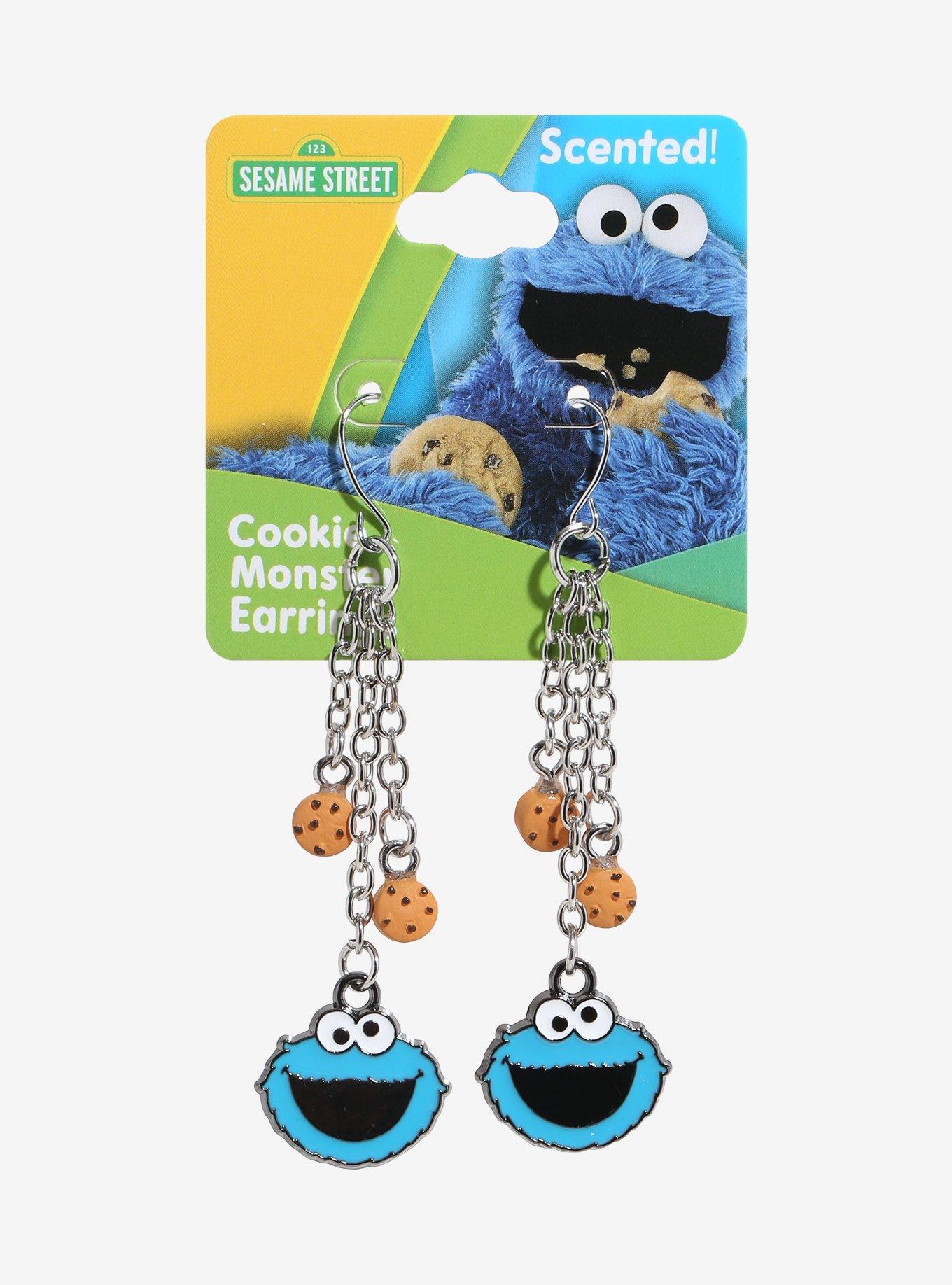 Sesame Street Cookie Monster Scented Drop Earrings, , hi-res