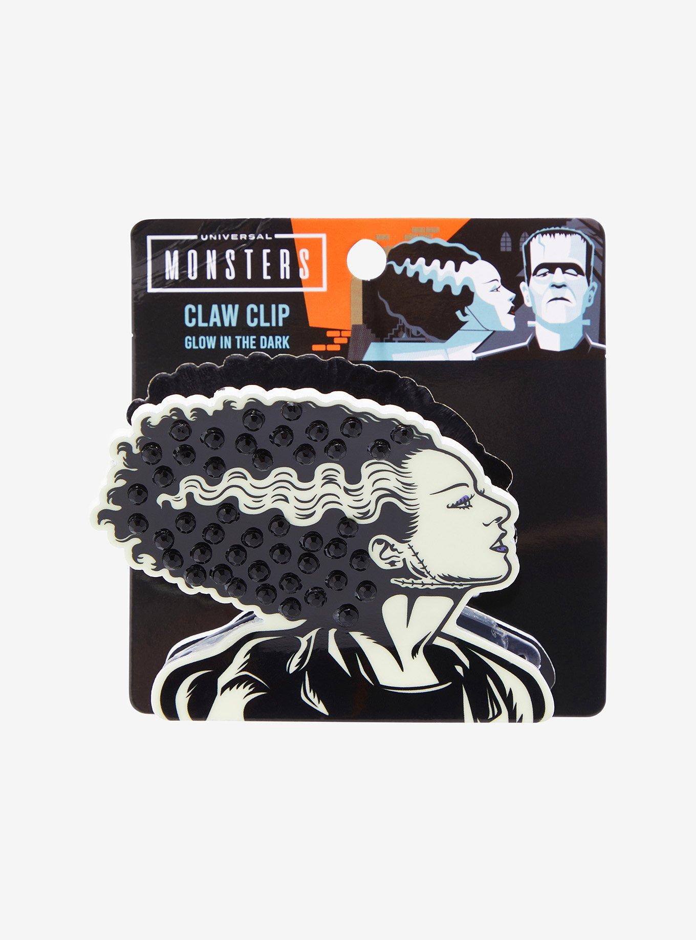 Universal Monsters The Bride Glow-In-The-Dark Claw Hair Clip, , hi-res