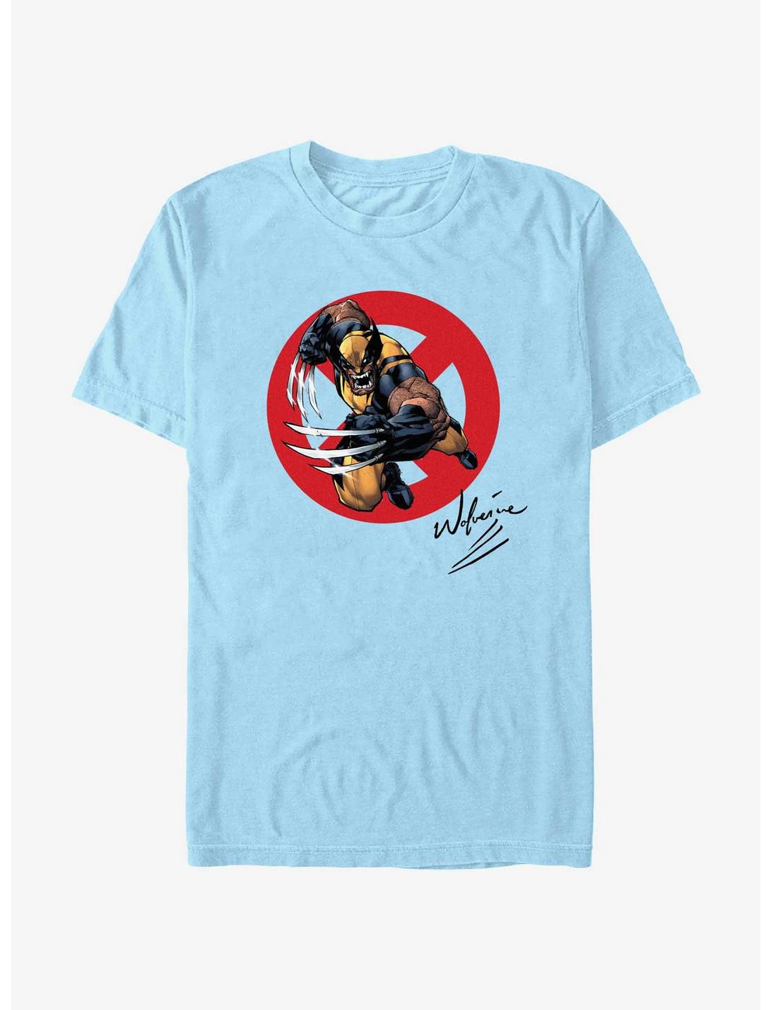X-Men Wolverine Signature T-Shirt, LT BLUE, hi-res