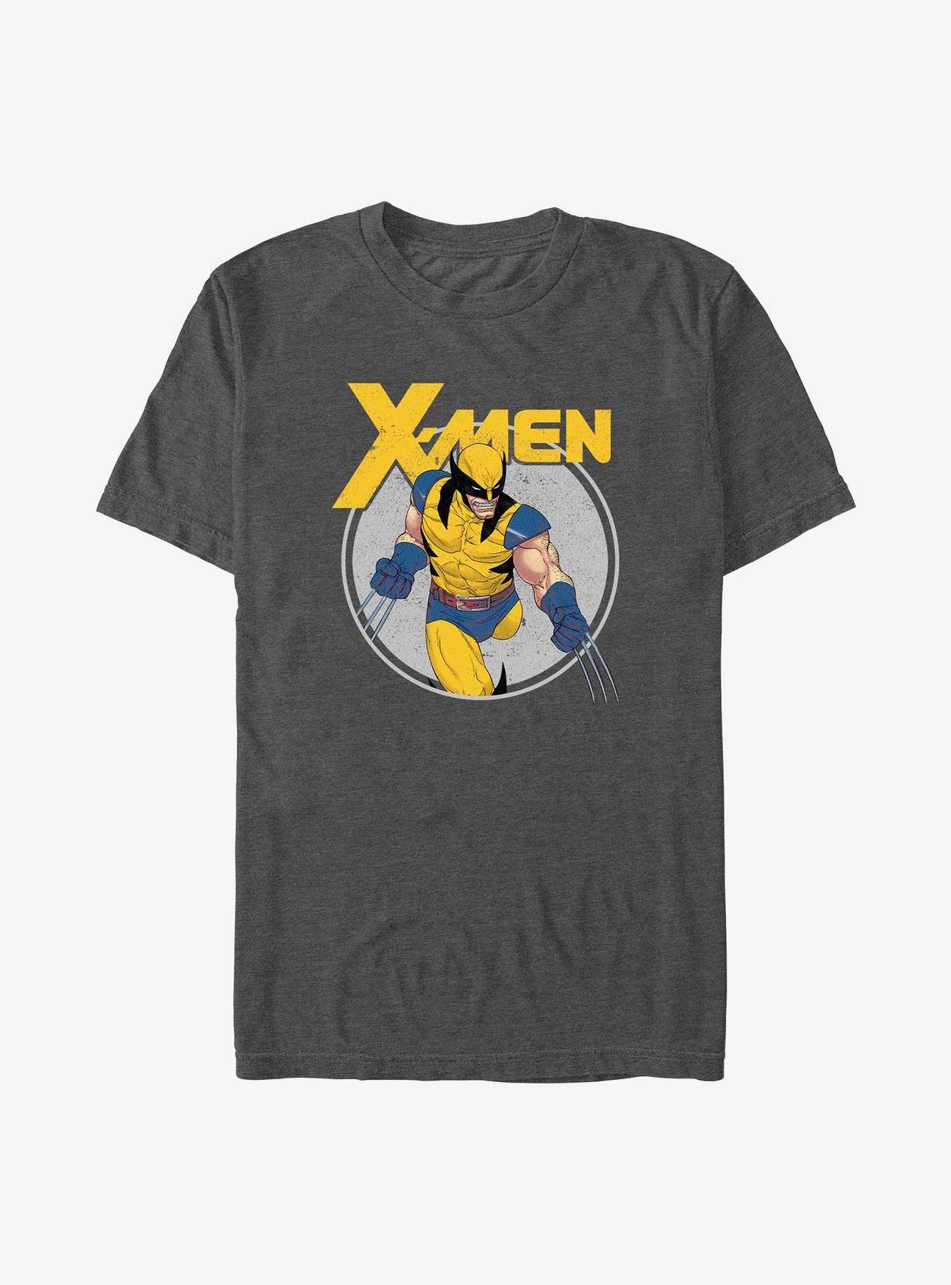 X-Men Cosmic Burst T-Shirt, CHAR HTR, hi-res