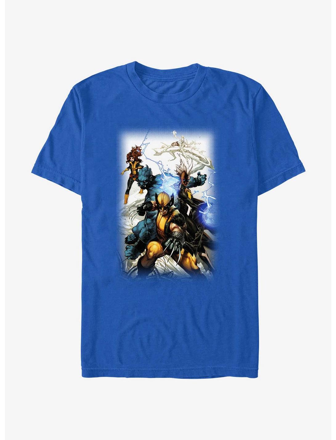 X-Men Attack Stance T-Shirt, ROYAL, hi-res