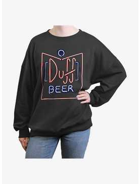 The Simpsons Duff Beer Girls Oversized Sweatshirt, , hi-res