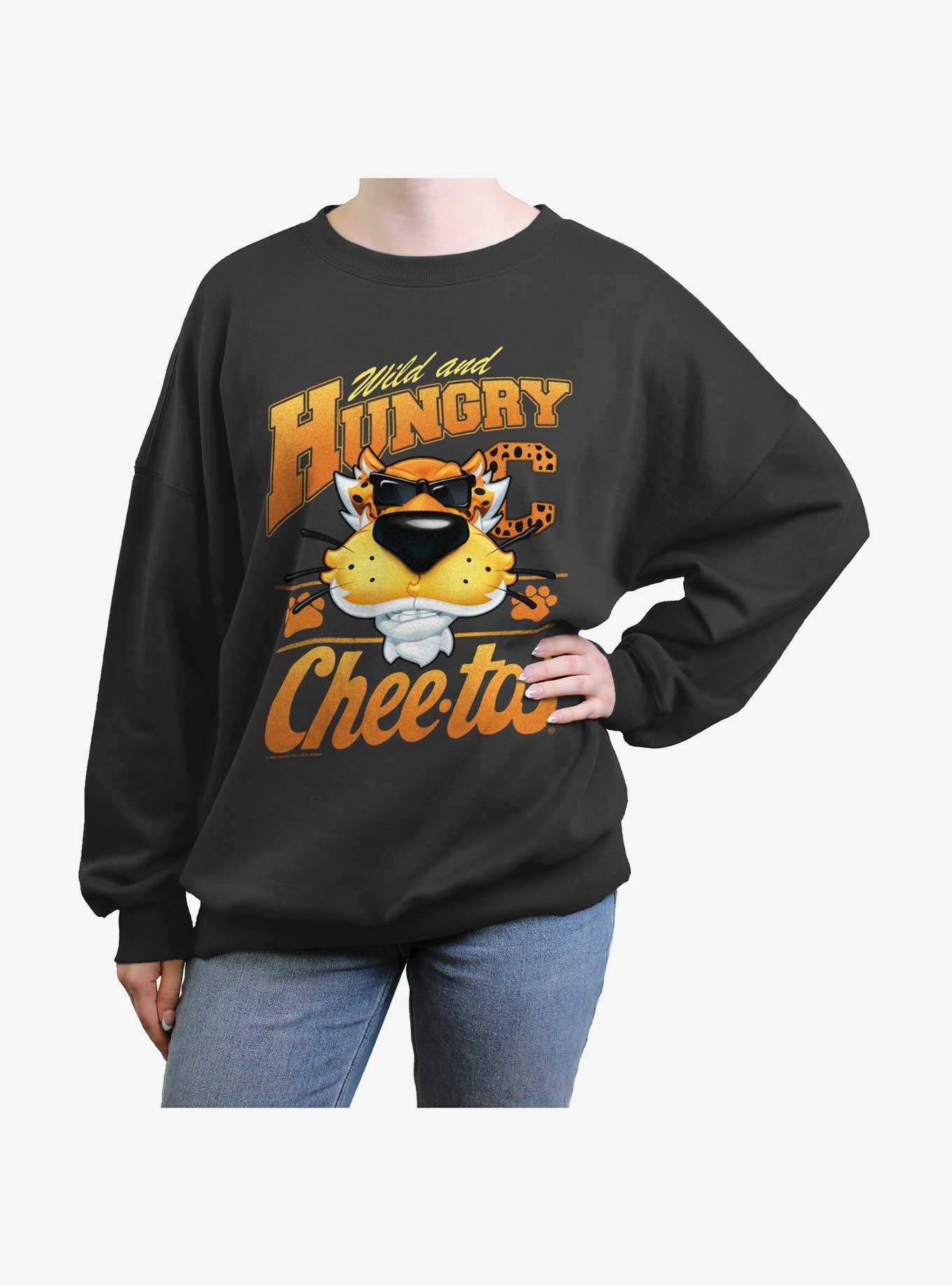 Cheetos Hungry Girls Oversized Sweatshirt, CHARCOAL, hi-res