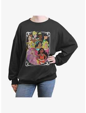 Disney Princesses Fancy Girls Oversized Sweatshirt, , hi-res