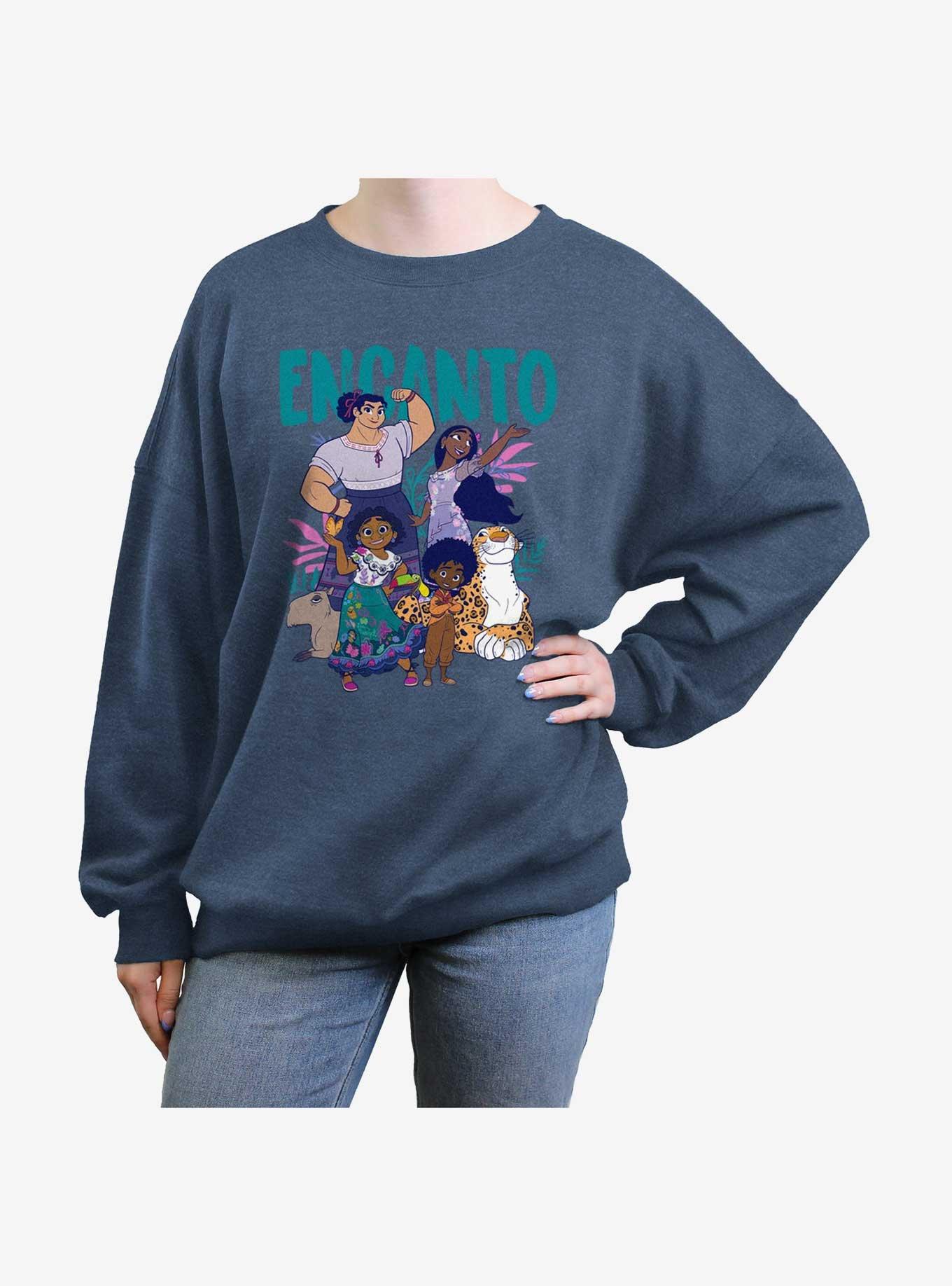 Disney Encanto Together Girls Oversized Sweatshirt, BLUEHTR, hi-res