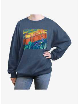 Disney Pixar Luca Portorosso Wish You Where Here Girls Oversized Sweatshirt, , hi-res