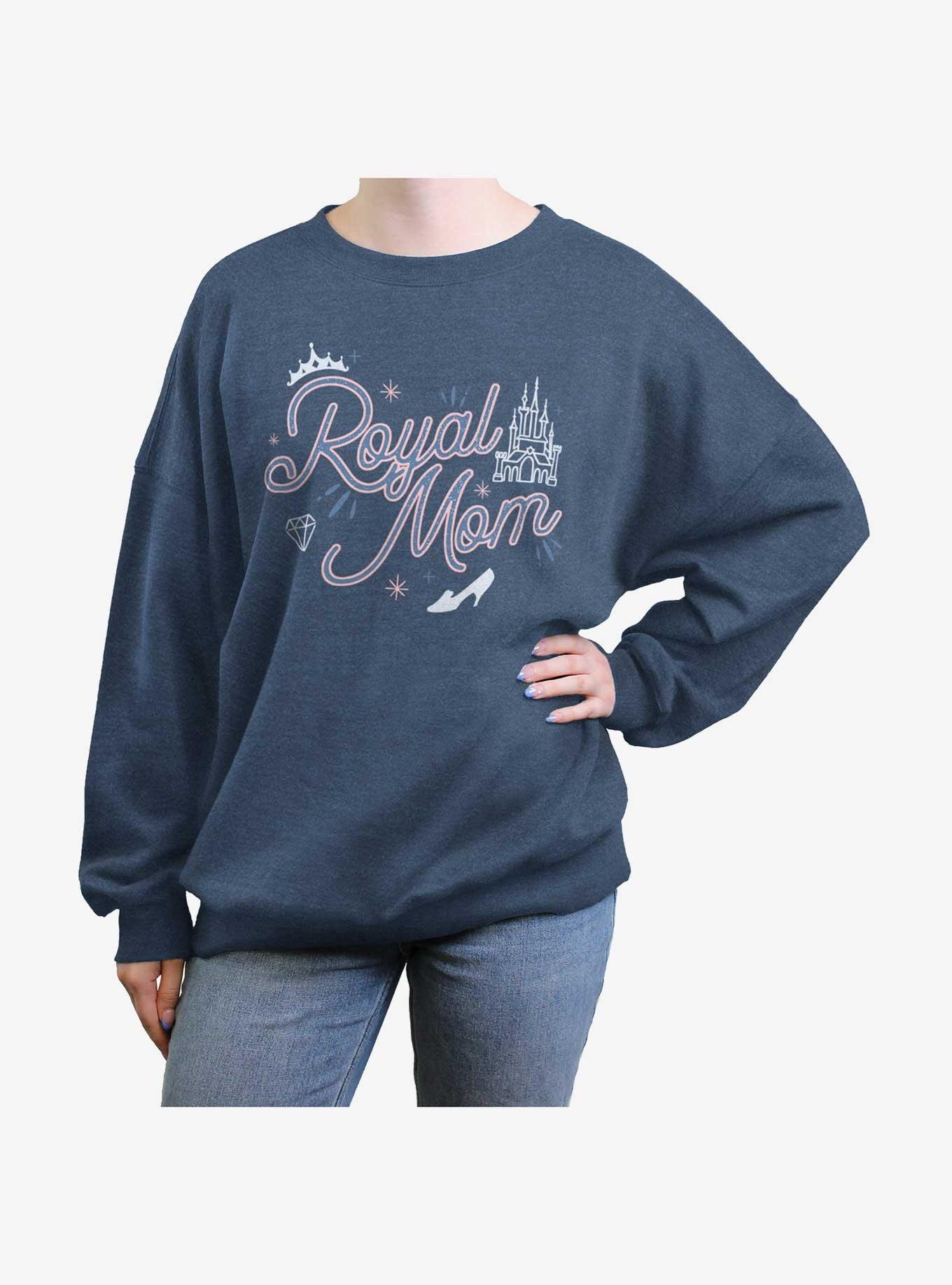 Disney Princesses Royal Mom Girls Oversized Sweatshirt, BLUEHTR, hi-res